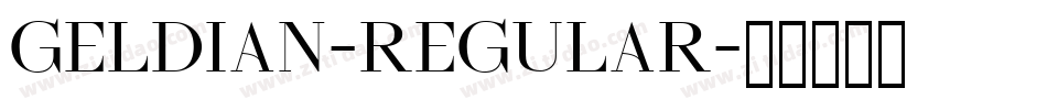 Geldian-Regular字体转换