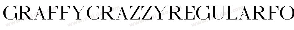 GraffyCrazzyRegularFonty-mBDP字体转换