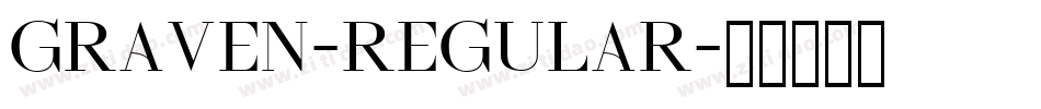 Graven-Regular字体转换