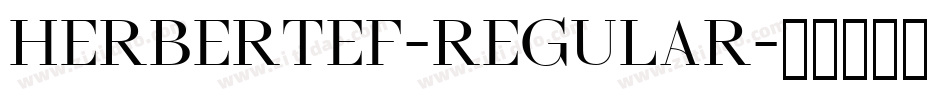 HerbertEF-Regular字体转换