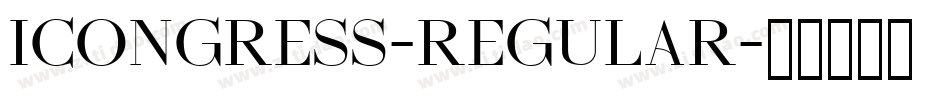 Icongress-Regular字体转换
