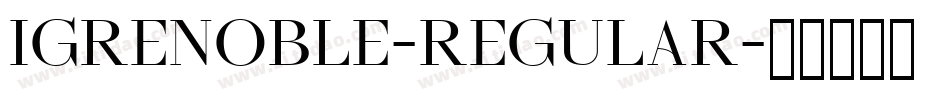 Igrenoble-Regular字体转换