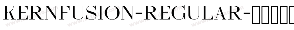 Kernfusion-Regular字体转换