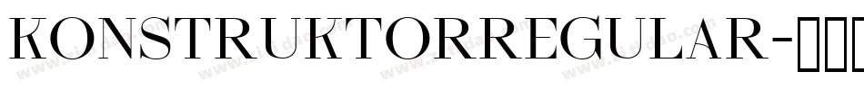 KonstruktorRegular字体转换