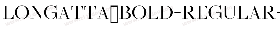 Longatta_bold-Regular字体转换