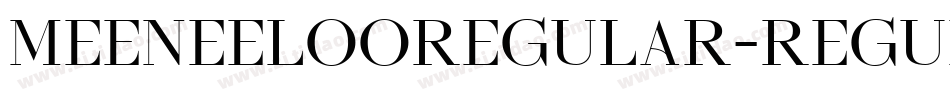 MeeneelooRegular-Regular字体转换
