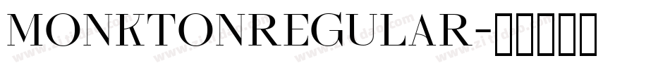 MonktonRegular字体转换