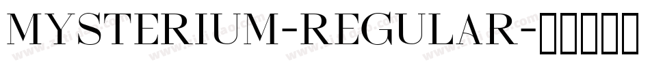 Mysterium-Regular字体转换