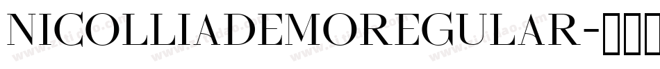 NicolliaDEMORegular字体转换