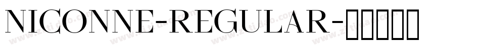 Niconne-Regular字体转换