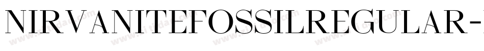 NirvaniteFossilRegular-Lx5D字体转换