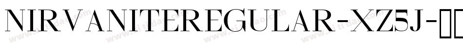 NirvaniteRegular-Xz5j字体转换