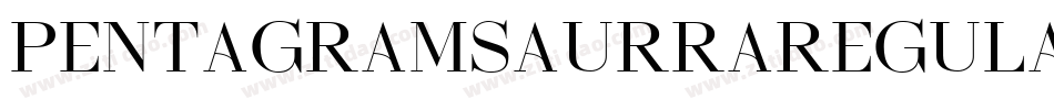 PentagramsAurraRegular-Jy3B字体转换