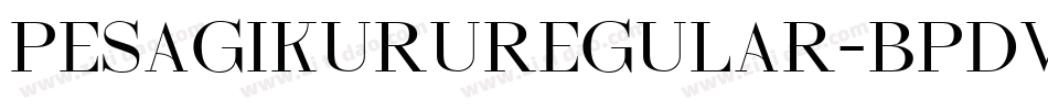 PesagiKuruRegular-BpdV字体转换