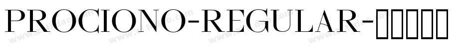 Prociono-Regular字体转换