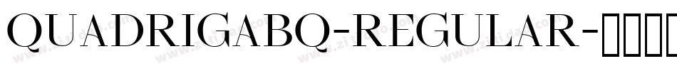 QuadrigaBQ-Regular字体转换