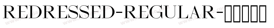 Redressed-Regular字体转换