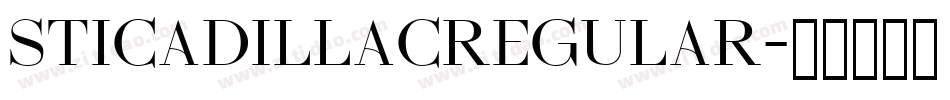 STICadillacRegular字体转换