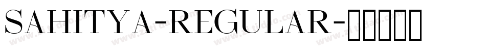 Sahitya-Regular字体转换