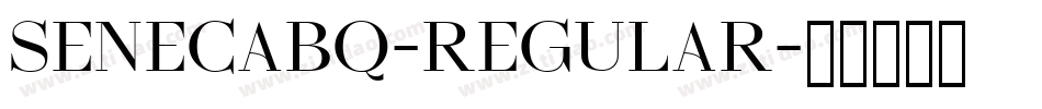 SenecaBQ-Regular字体转换