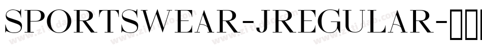 Sportswear-JRegular字体转换