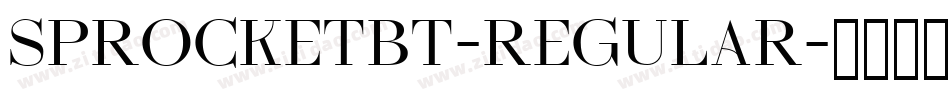SprocketBT-Regular字体转换