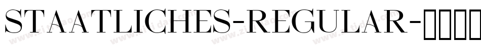 Staatliches-Regular字体转换