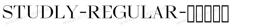 Studly-Regular字体转换
