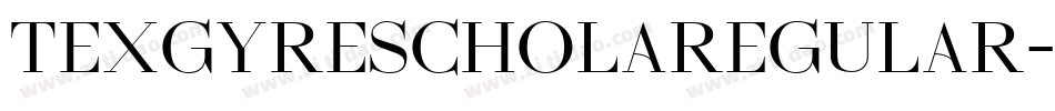 TexgyrescholaRegular-Odpp字体转换
