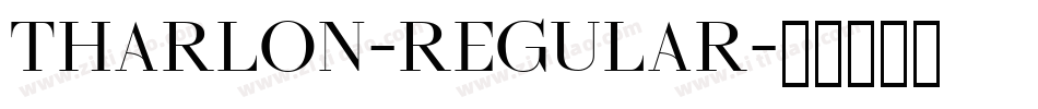 Tharlon-Regular字体转换