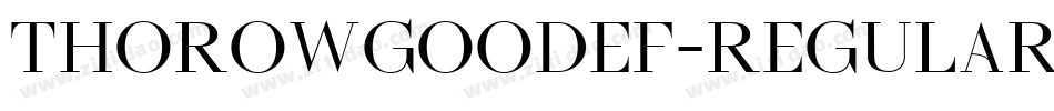 ThorowgoodEF-Regular字体转换
