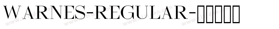 Warnes-Regular字体转换