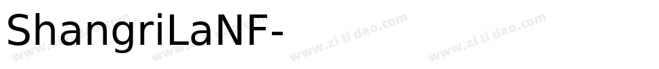ShangriLaNF字体转换