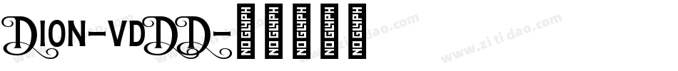 Dion-vdDD字体转换