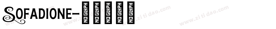 Sofadione字体转换