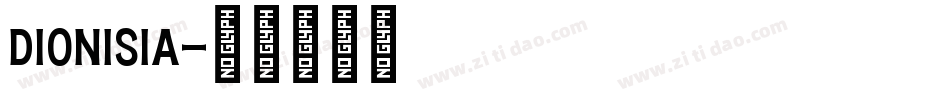 dionisia字体转换