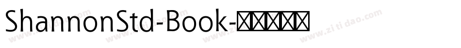 ShannonStd-Book字体转换