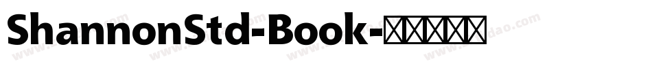 ShannonStd-Book字体转换