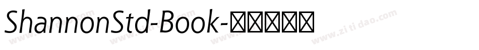 ShannonStd-Book字体转换