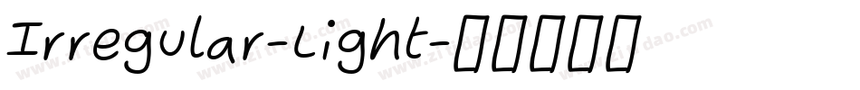 Irregular-Light字体转换