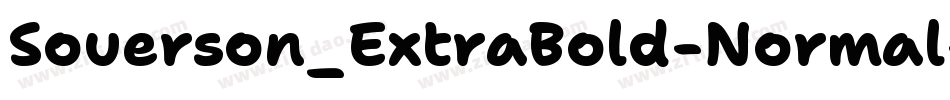 Souerson_ExtraBold-Normal字体转换