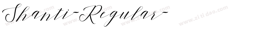 Shanti-Regular字体转换