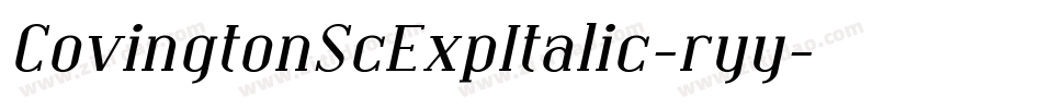 CovingtonScExpItalic-ryy字体转换