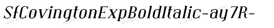 SfCovingtonExpBoldItalic-ay7R字体转换