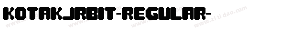 KotakJrBit-Regular字体转换