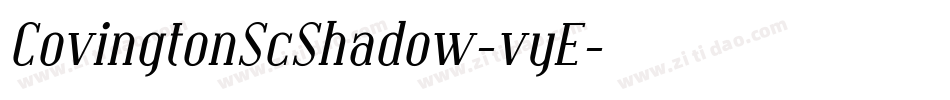 CovingtonScShadow-vyE字体转换