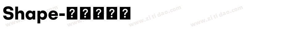 Shape字体转换