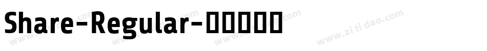 Share-Regular字体转换