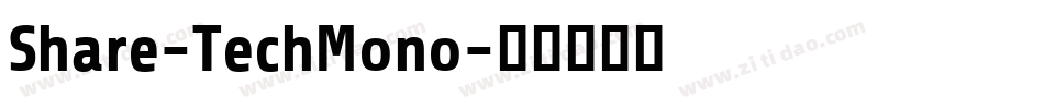 Share-TechMono字体转换