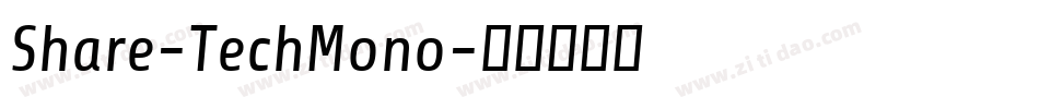 Share-TechMono字体转换
